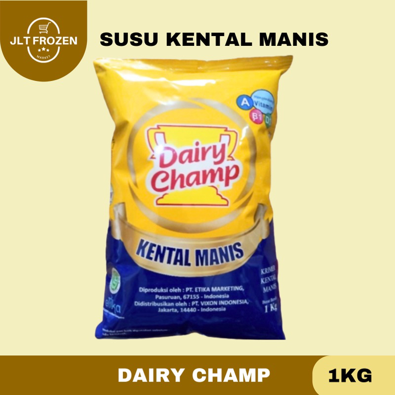 

Dairy Champ Susu Kental Manis / SKM / Krimer Kental Manis Creme Castle / Pomas - 1 KG