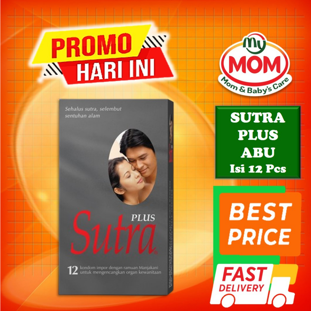 [BPOM] Kondom Sutra Plus Isi 12 Pcs / Kondom Sutra Abu / Sutra Kondom Import / MY MOM