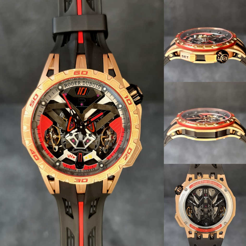 Roger Dubuis automatic Crystal Rainbow Coat Stainless PVD Fullset