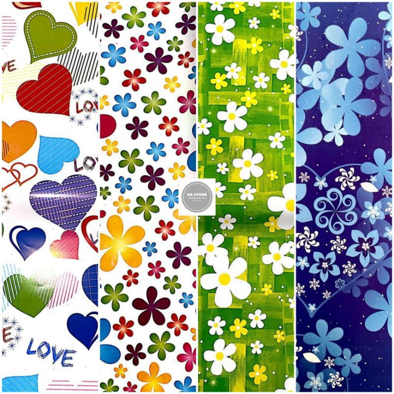 

KERTAS KADO GLOSSY ISI 1 LEMBAR COLLOR MIX PARIS LOVE BATIK POLKADOT