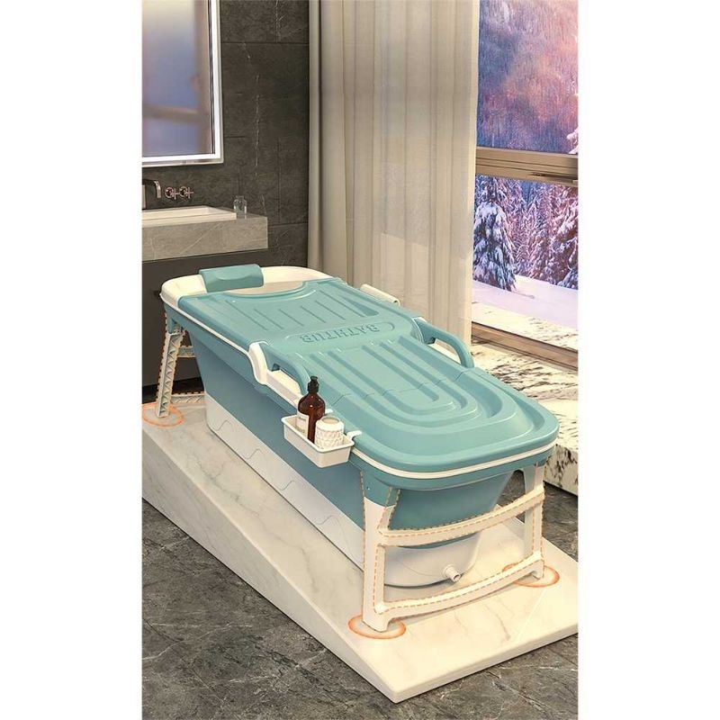 Knighty Bak Mandi Lipat Portable SPA Bathtub Adult with Cover - KY-18