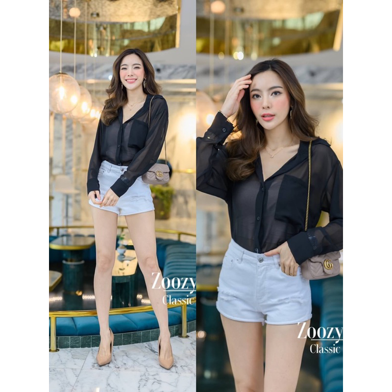 KEMEJA OUTER ZOOZY FASHION WANITA IMPORT BANGKOK CODE 60