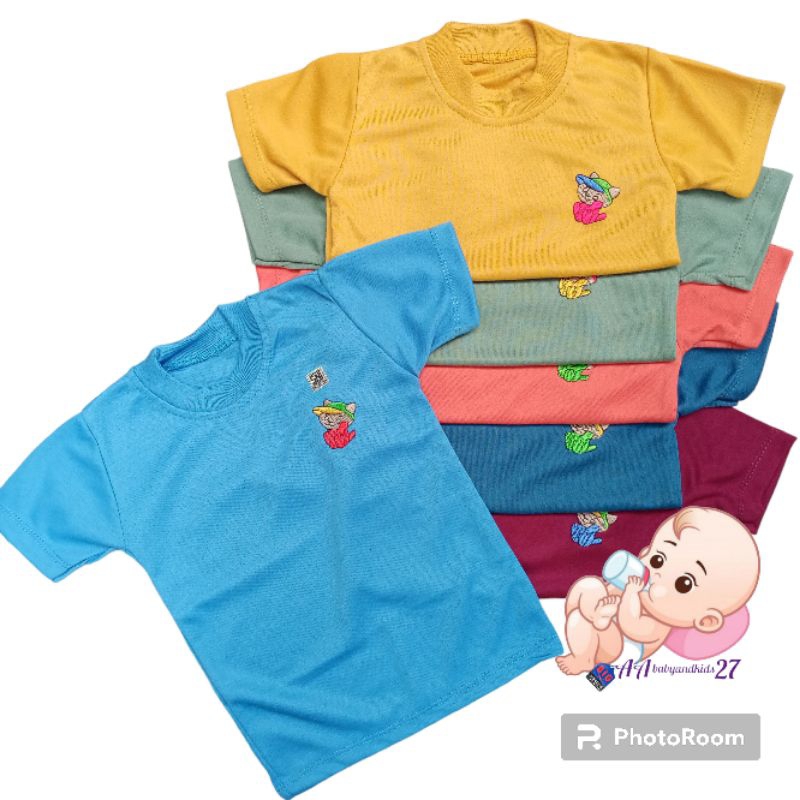 6PC Kaos Oblong Bayi Murah Untuk Harian Mix Warna SNI Berkualitas Ukuran M L XL