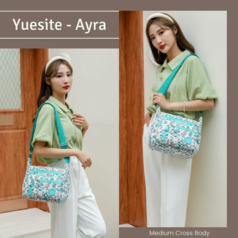 YUESITE AYRA MOTIF TAS SELEMPANG WANITA MEDIUM SLINGBAG ANTI AIR