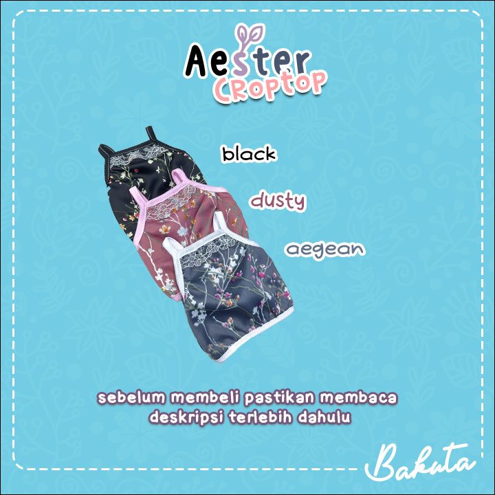 Baju Kucing Model Crop Top Aester untuk kucing dan anjing Kecil model Casual | Crop Top Bakuta!