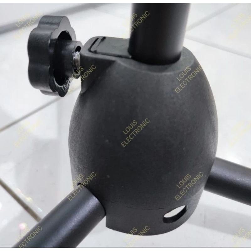 Stand Mic Microphone Tripod Mic Standing Mic Holder Kualitas Bagus