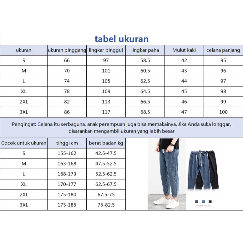Baggy pants cowok Celana jeans pria korean style celana jins pria loose jeans jeans pinggang elastis blue jeans pria jeans grey celana pria keren celana jeans terbaru celana pria keren jumbo