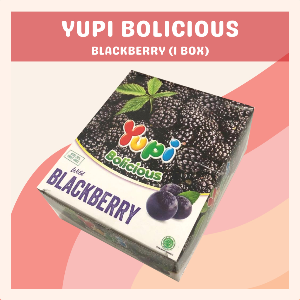 [DELISH SNACKS] Yupi Bolicious Box / Mandarin Blackberry Lychee Strawberry / Permen Yupi