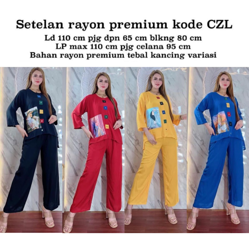 Promo setelan rayon premium tebal serba 60.000