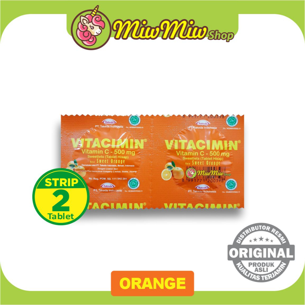 Vitacimin Vitamin C Per Strip (2 Tablet Hisap)