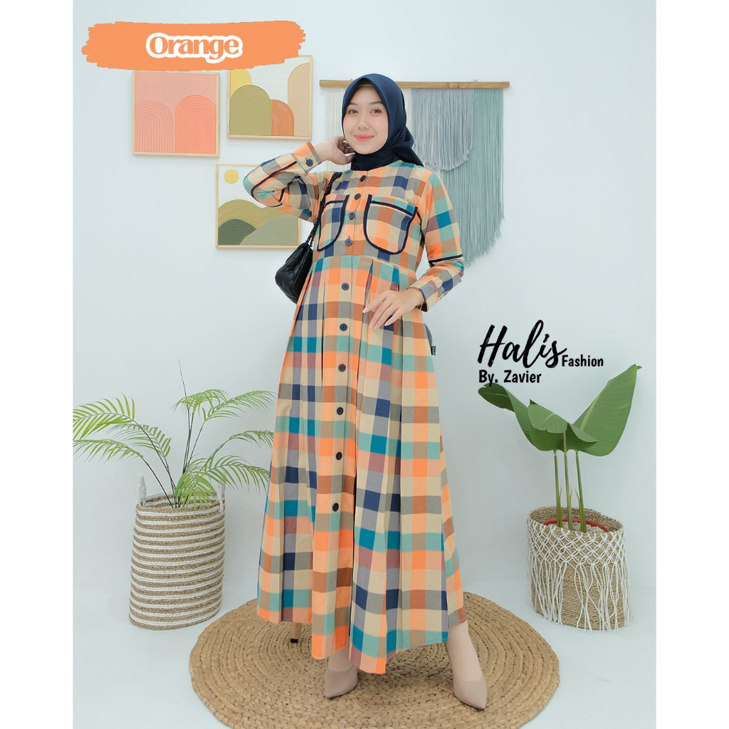 Gamis kotak AESTHETIC ori halis fashion ootd muslimah katun import