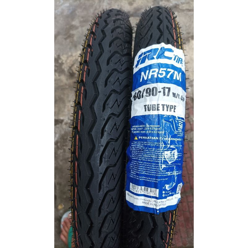 Ban luar Merk IRC NR57 tubetype ukuran 70/90-17 & 80/90-17