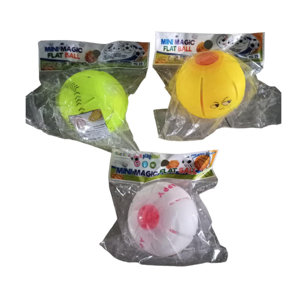 Mainan Bola Injak Magic Ufo Mini LED YG.29 / Bola Injak Viral Kecil LED