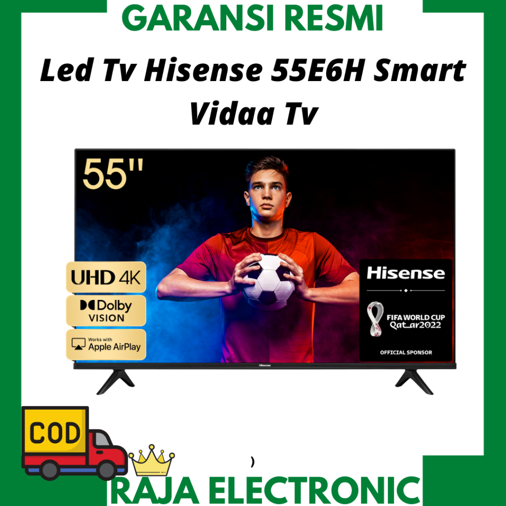 Hisense Led Tv 55E6H Smart Vidaa Tv 55 inch