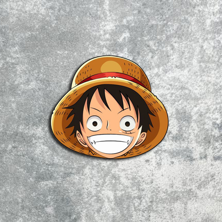 Poster Dinding Bentuk Monkey D luffy One Piece