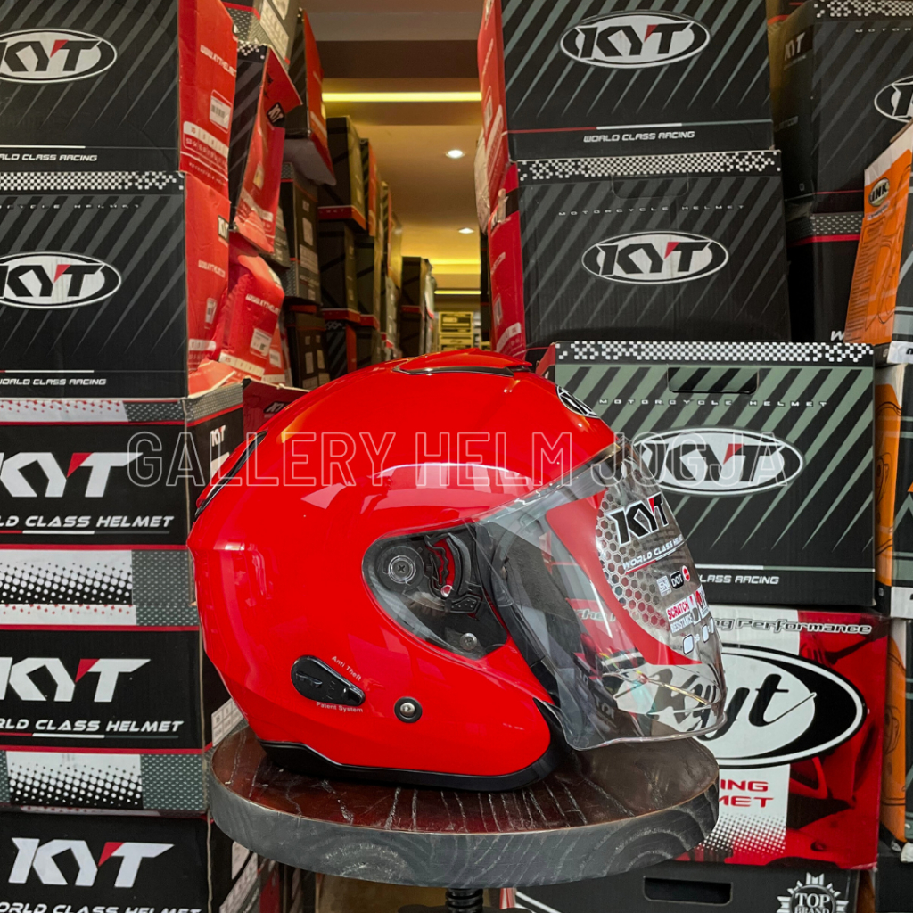 KYT Kyoto R Solid Fire Red / kyt kyoto solid