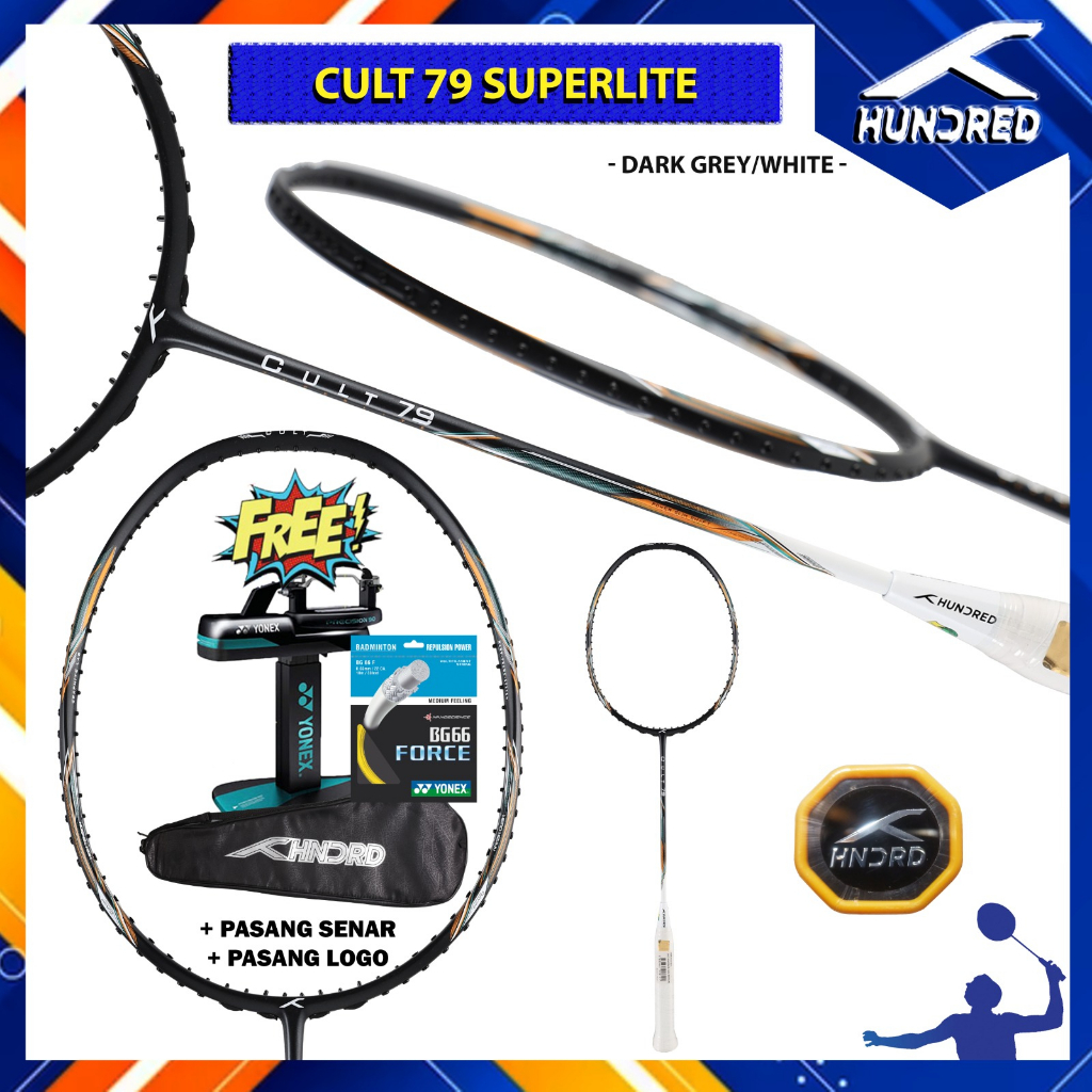 Raket Badminton HNDRD HUNDRED CULT 79 Superlite New Raket