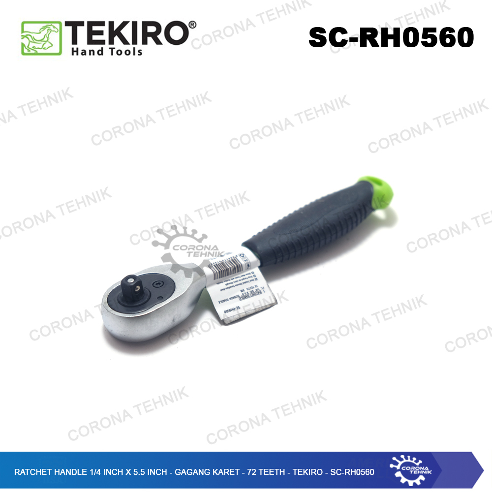 SC-RH0560 - Ratchet Handle 1/4 Inch DR x 5.5 Inch 72 Teeth Karet Tekiro