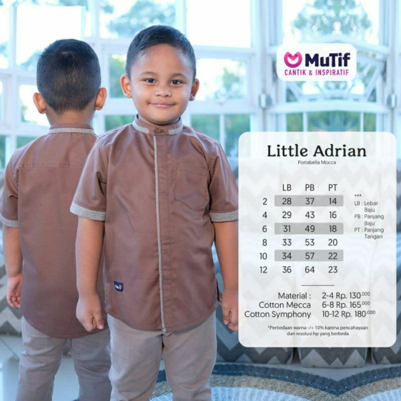 Mutif Sarimbit Arina Mutif Man Adrian Little Arina Little Adrian Baju Muslim Gamis Sarimbit Keluarga Family Series Terbaru Ori Lebaran 2023