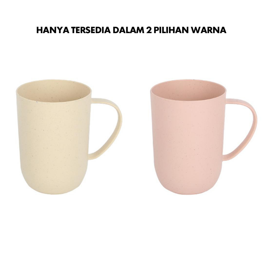 Mug Cangkir Wheat Straw /Gelas Gandum Kokoh / BPA Free /Wheat Straw Environmental Protection Cup