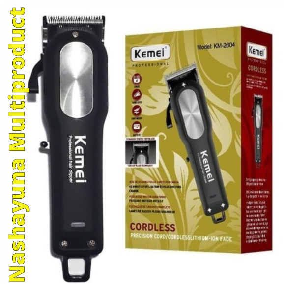 CUKUR RAMBUT/HAIR CLIPPER KEMEI KM-2604 ALAT CUKUR RAMBUT PRAKTIS