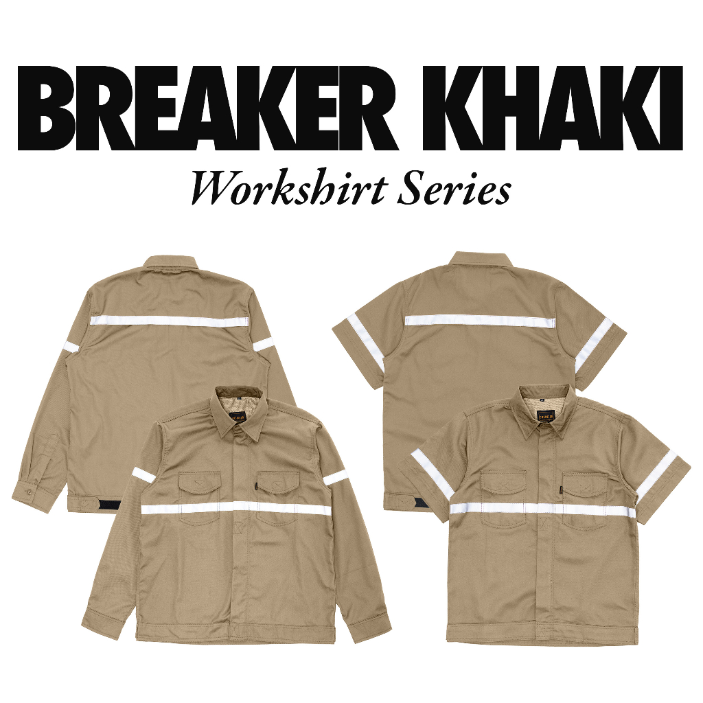 BREAKER SERAGAM WEARPACK KEMEJA LAPANGAN KHAKI BY ENGINEER WORKWEAR