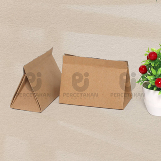 Box Lipat Easy Rice Pack | Kertas Nasi Bungkus Lipat | Nasi Angkringan | Nasi Pecel | Bahan Kraft 35