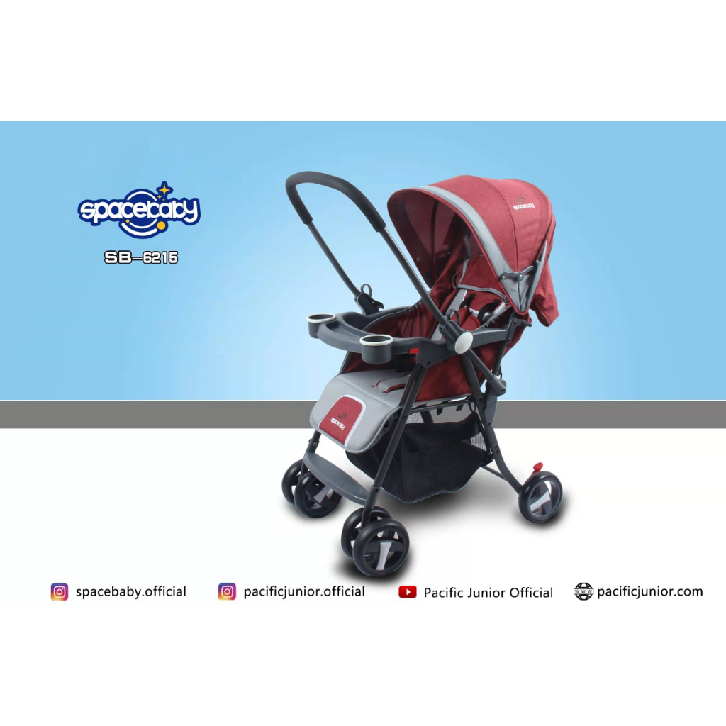 Spacebaby kereta dorong bayi baby stroller SB 6215