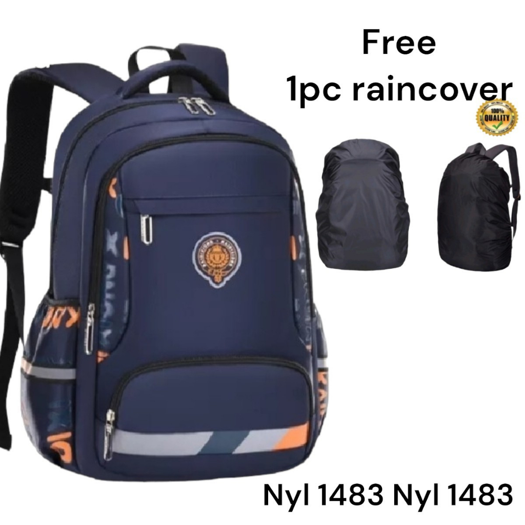 Tas Sekolah Anak Laki Laki SD SMP Tas Ransel Free Raincover