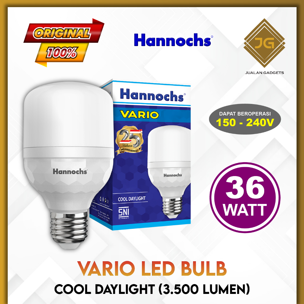 Lampu LED Hannochs VARIO LED Bulb Bohlam 36 Watt