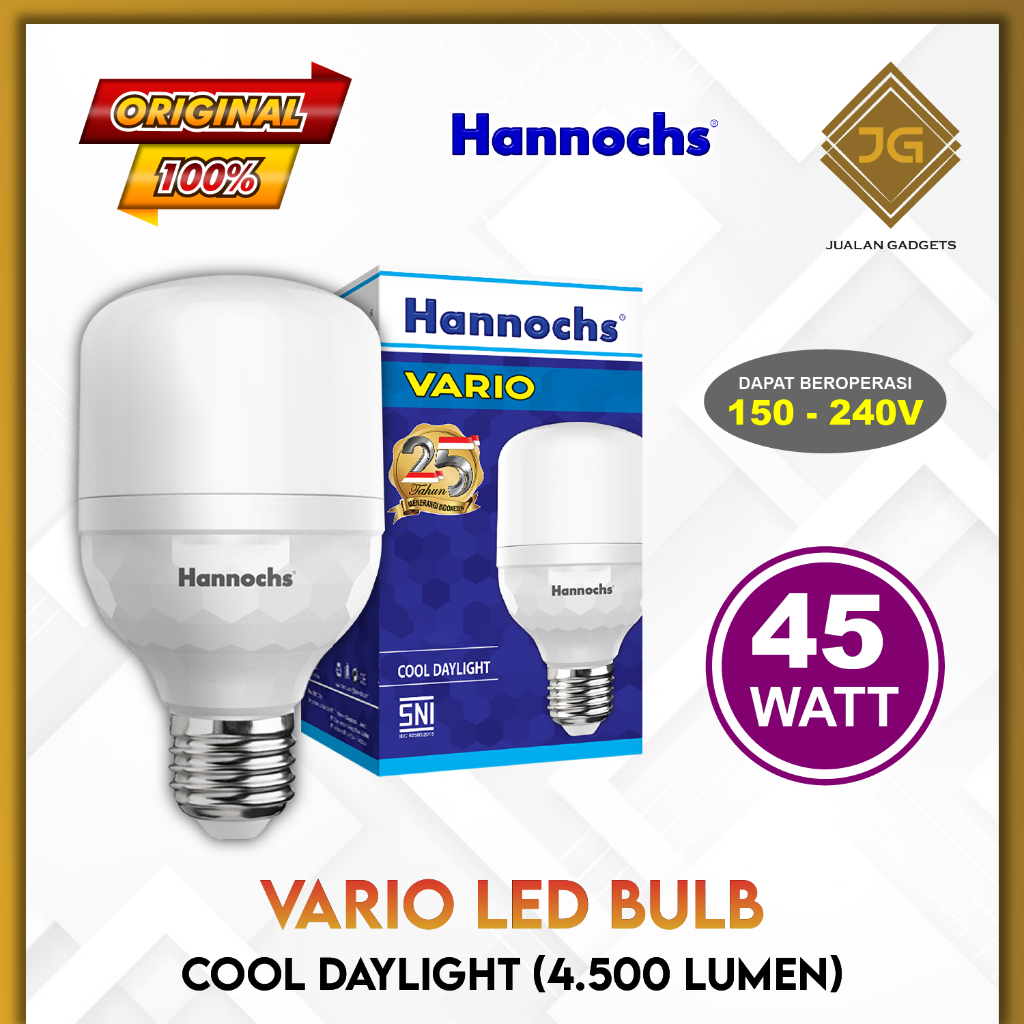 Lampu LED Hannochs VARIO LED Bulb Bohlam 45 Watt