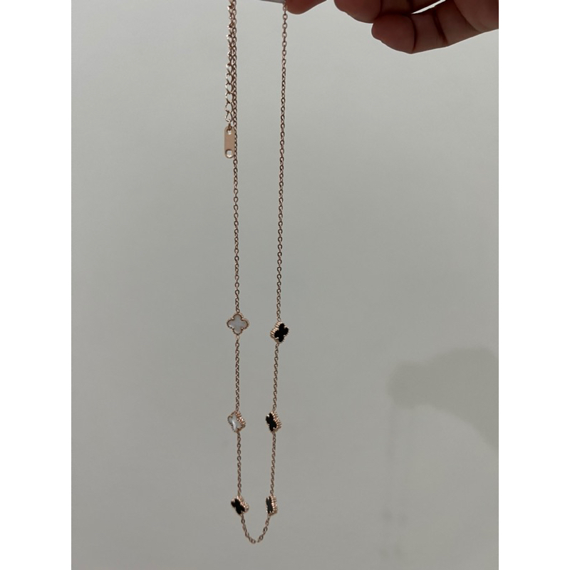 kalung clover van cleef titanium