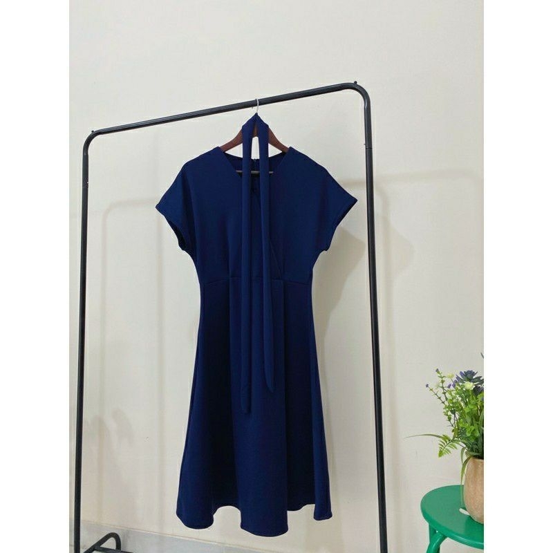 nayla dress casual formal kondangan kantor Dress pesta scuba fashion wanita