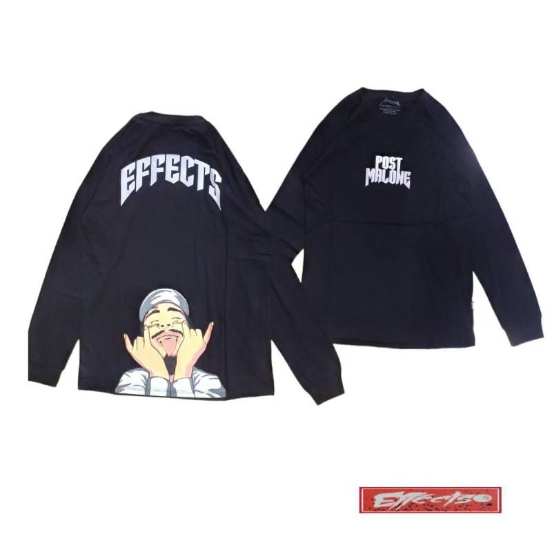 Kaos Lengan Panjang Pria varian putih/hitam/kuning/Kaos Distro Tangan Panjang keren