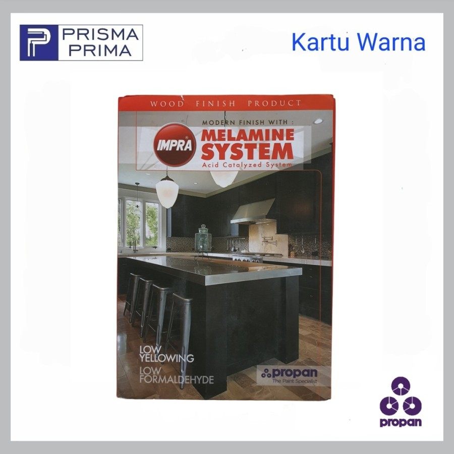 Katalog Kartu Warna Propan Impra Melamine Woodstain Colorcard Cat Politur Kayu