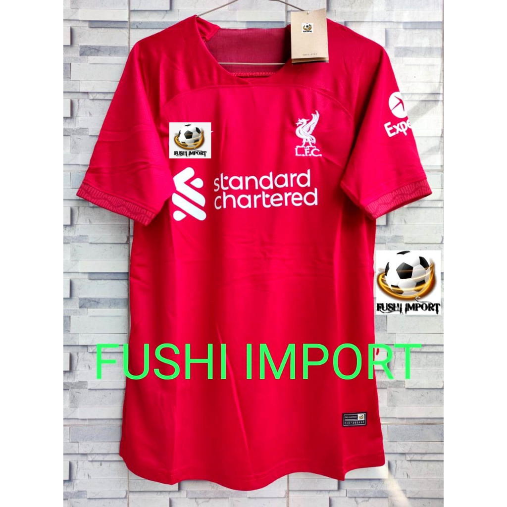 Jersey Baju Bola Lvrpll Home 2022 2023 Grade Ori