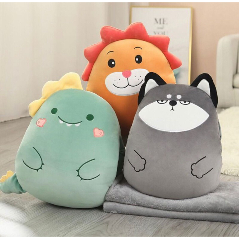 Bantal Fluffy Balmut import bantal selimut import 2in1