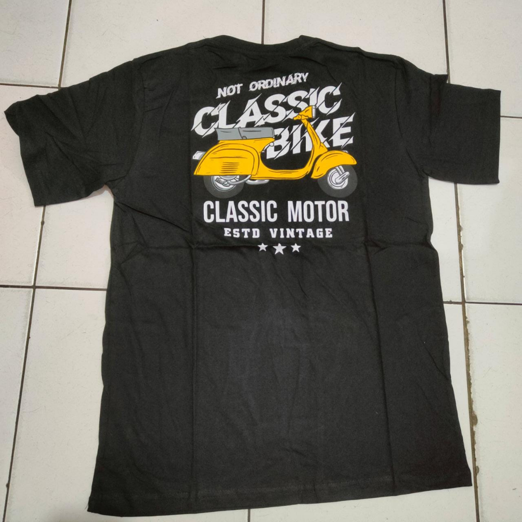 Kaos murah Kaos distro murah baju  distro pria t-shirt murah combed30s SCOOTER PIXEL