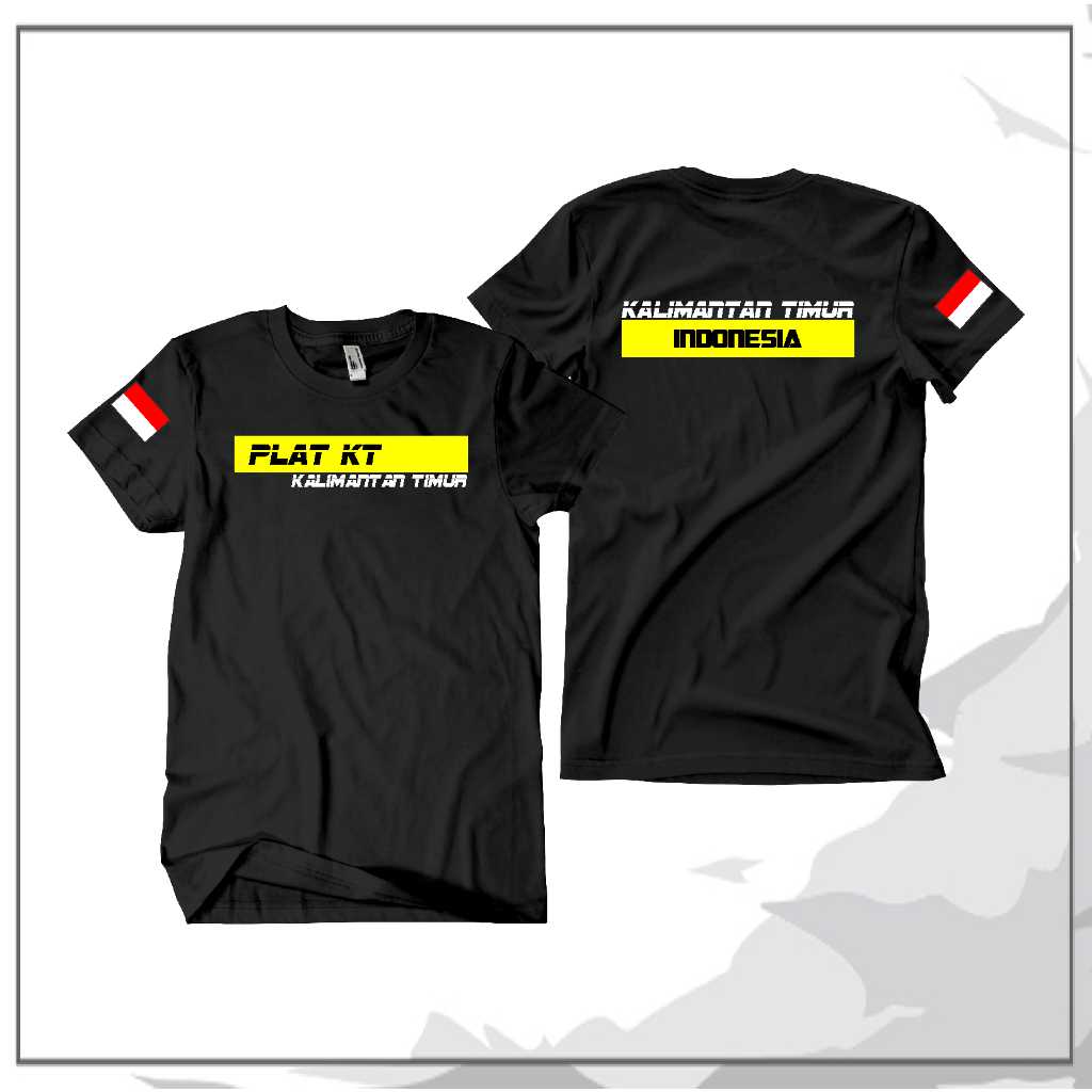 Kaos Baju Plat KT Kalimantan Timur