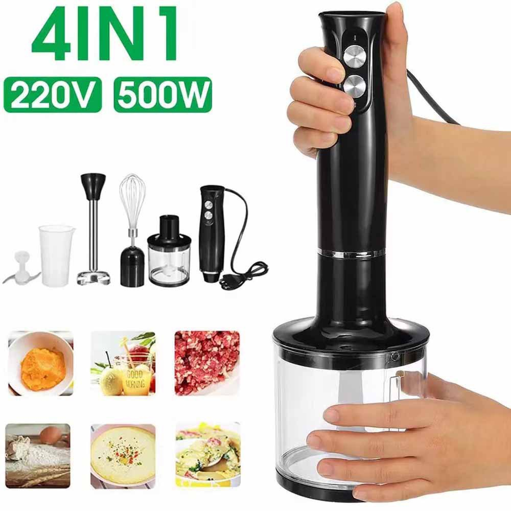 4 in 1 Mixer 700ml Blender Multifungsi Pengocok Telur Elektrik Juicy Grinde Pencampur