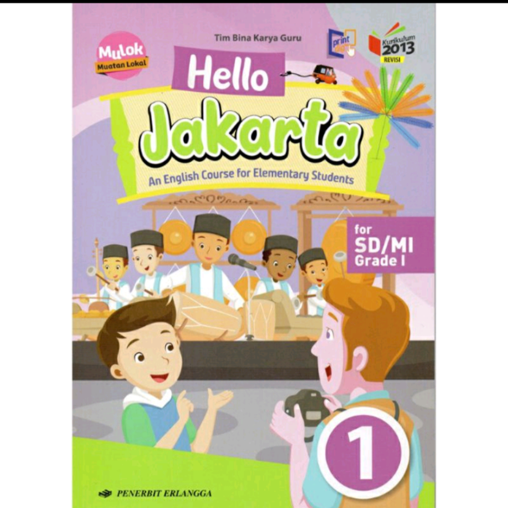 BUKU BEKAS HELLO JAKARTA KELAS 1/2/3/4/5/6 SD ERLANGGA KURIKULUM 2013 REVISI