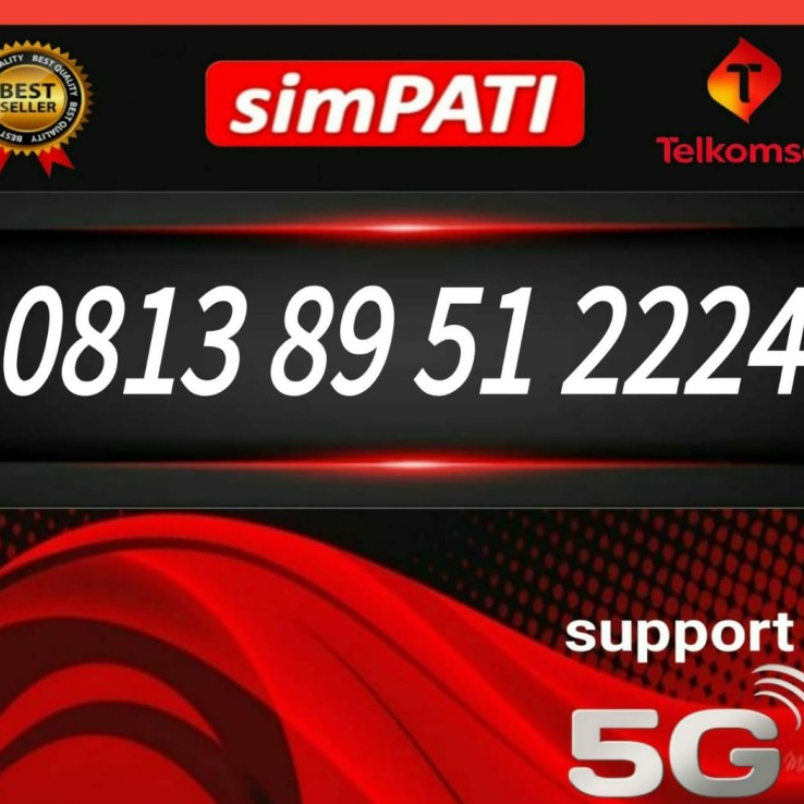 NOMOR CANTIK SIMPATI TELKOMSEL 4G/5G 0813 89 51 2224