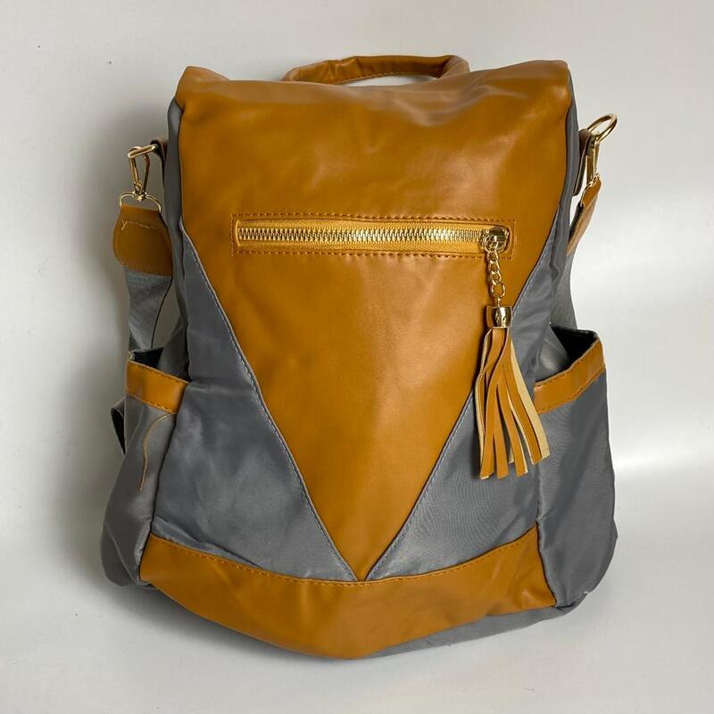138315 Ransel Korea Multifungsi Tas Wanita Punggung Tas Samping Import Kantor Kerja Sekolah Kuliah Outdoor Trendy Fashion