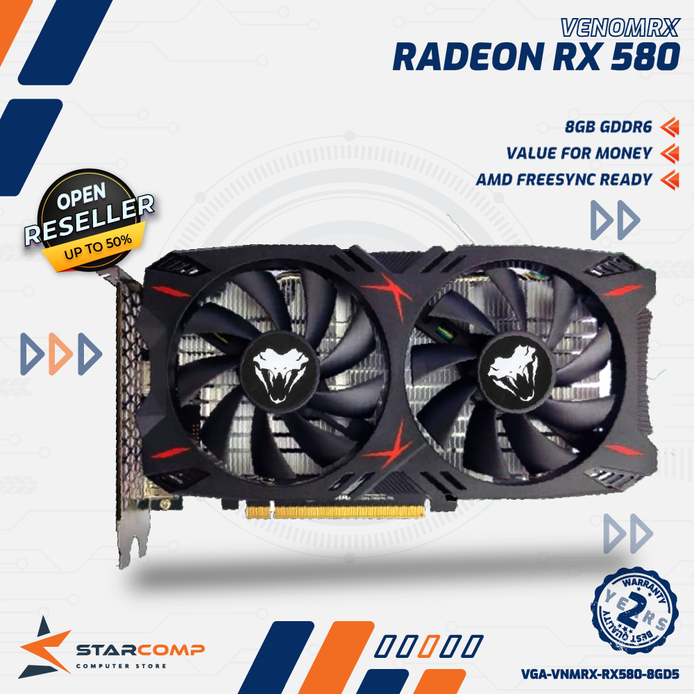 VenomRX Radeon RX 580 8GB GDDR5 256Bit VGA RX580
