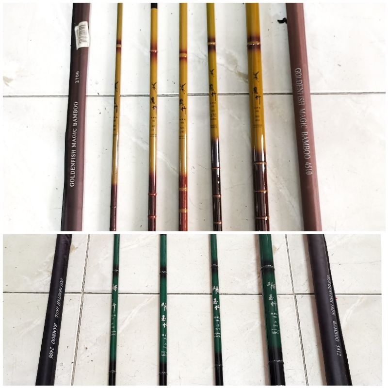 Magic Bamboo 180 210 240 270 300 360 390 450 540 | Rod GoldenFish Tegeg Ruas Panjang | Lentur | Jora