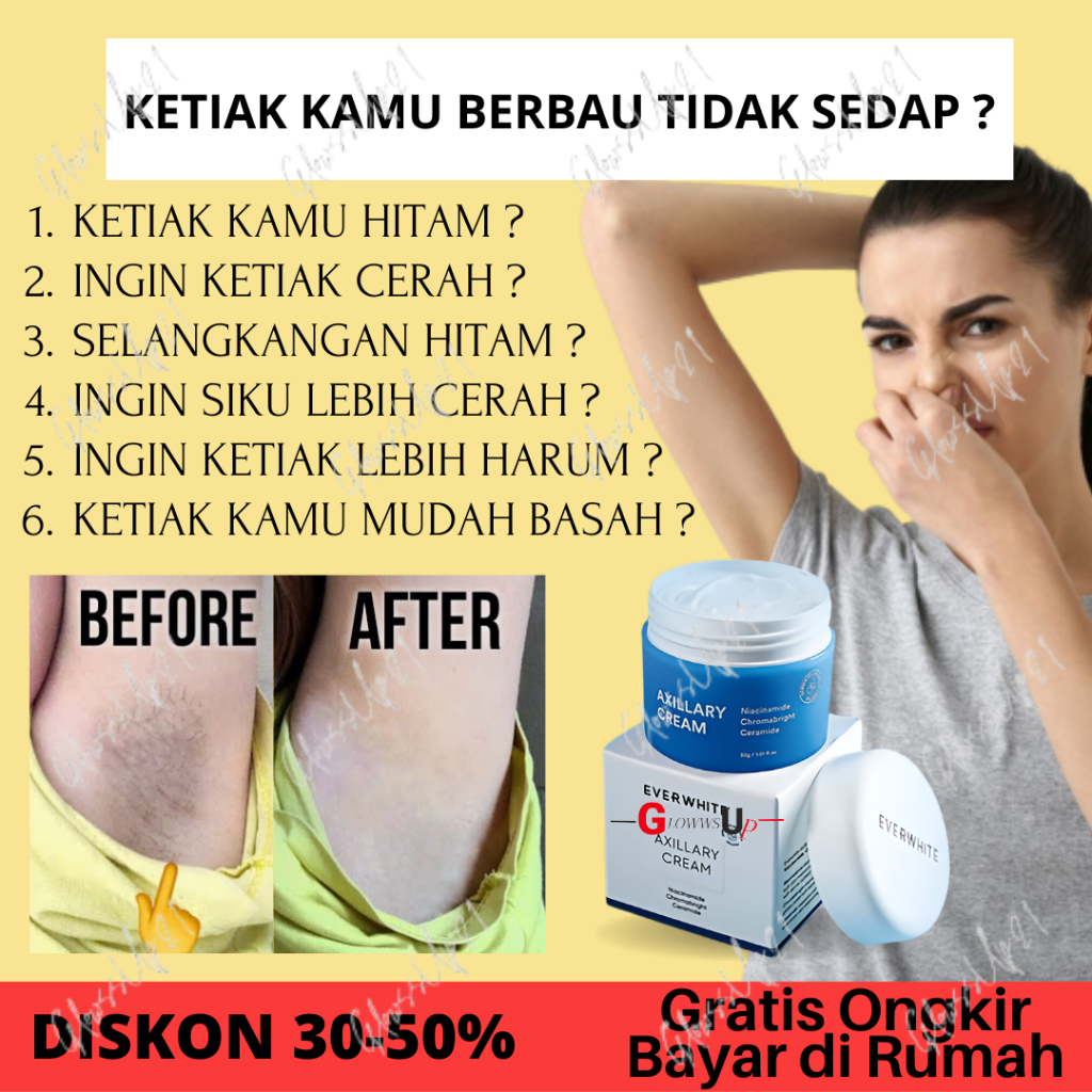 CREAM PEMUTIH KETIAK ORI - EVER WHITE AXILLARY CREAM 15GR ORIGINAL