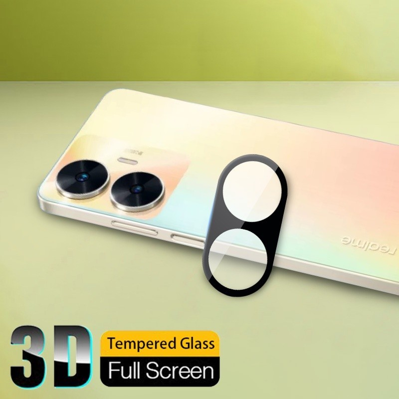 REALME C55 / C53 ANTI GORES CAMERA 3D ROUND EDGE KAMERA FRAME TEMPER GLAS PELINDUNG CAMERA