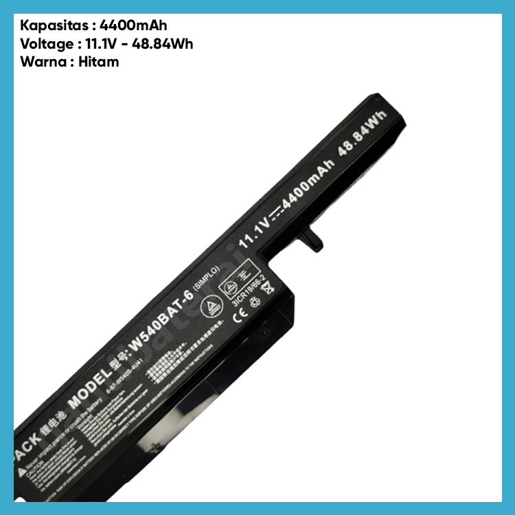 Baterai Axioo RNE 123 7845L 3325S 5345s W540BAT-6 W340BAT-6 W155u W540eu W54eu W550 W550eu