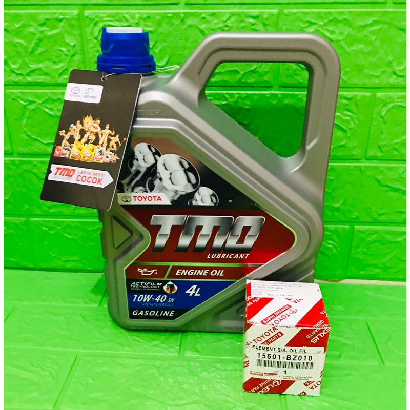 Oli mesin toyota TMO 10W-40 4liter paket filter oli avanza xenia rush terios grandmax