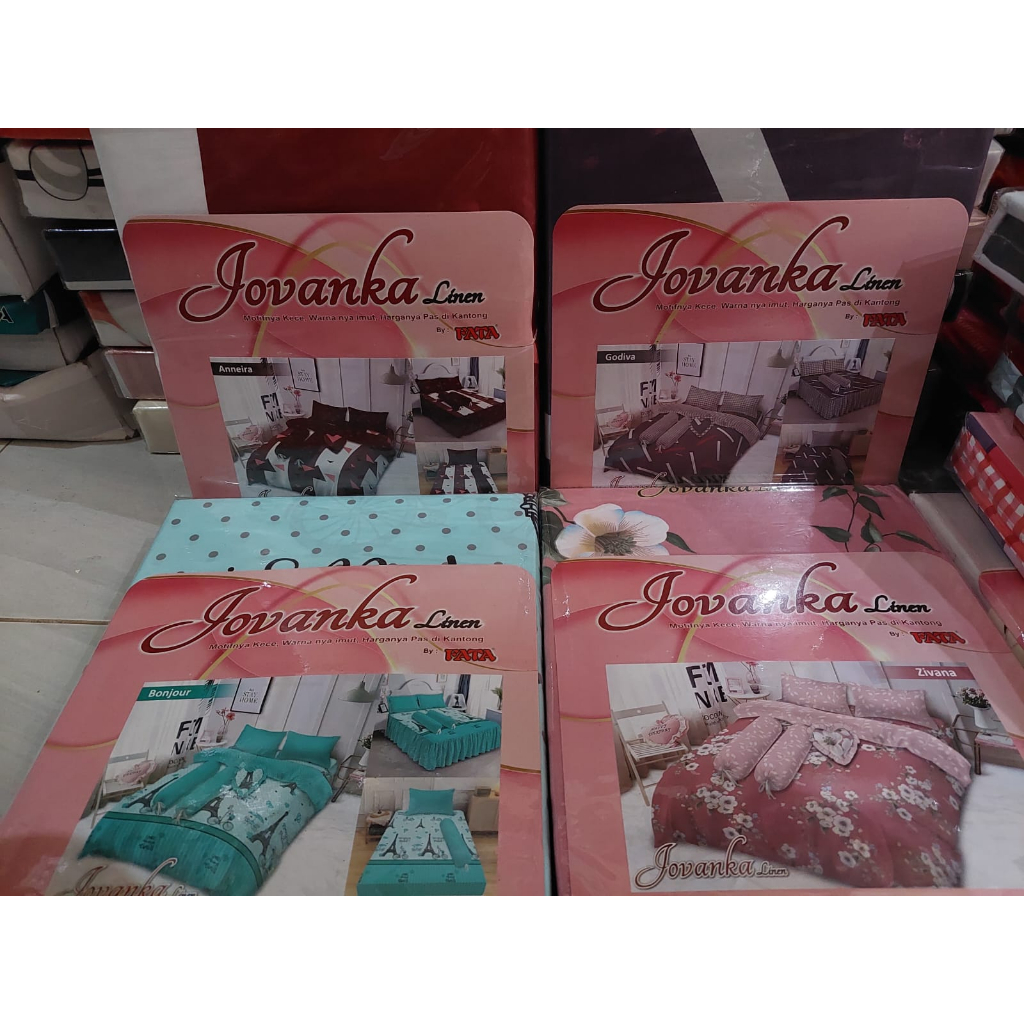 Sprei Jovanka Linen From Fata Tinggi 30 Ukuran 180 x 200 dan 160 x 200